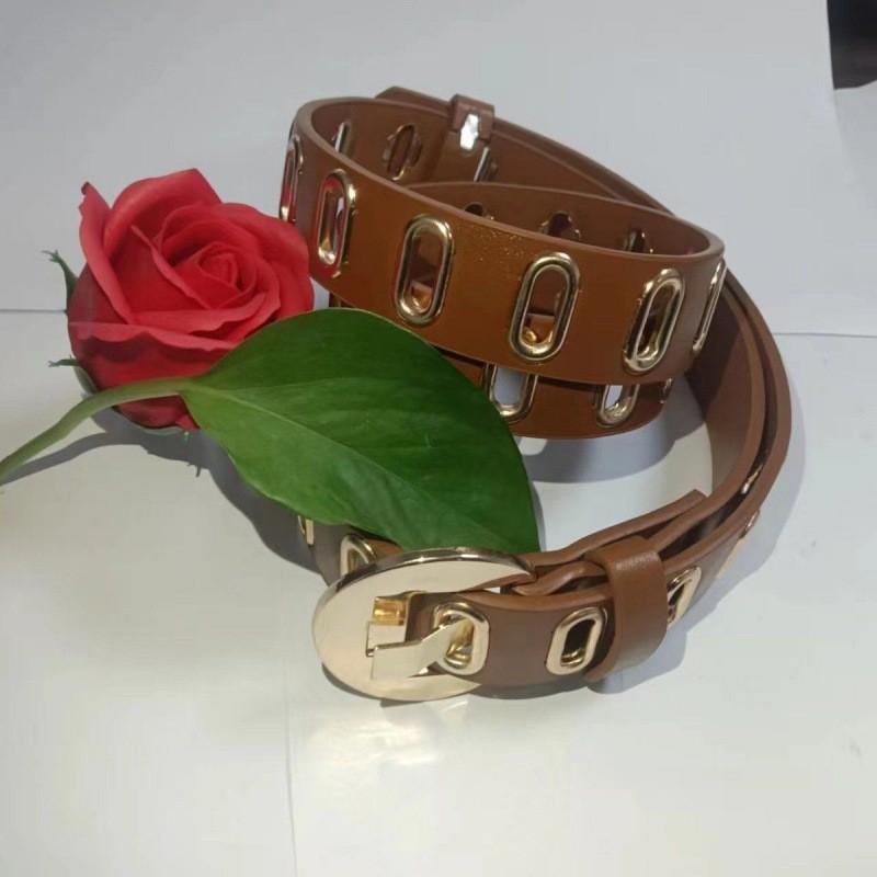 Simple Stylish And Ladies Korean Version Pu Leather Belt For Vintage Fashion Denim