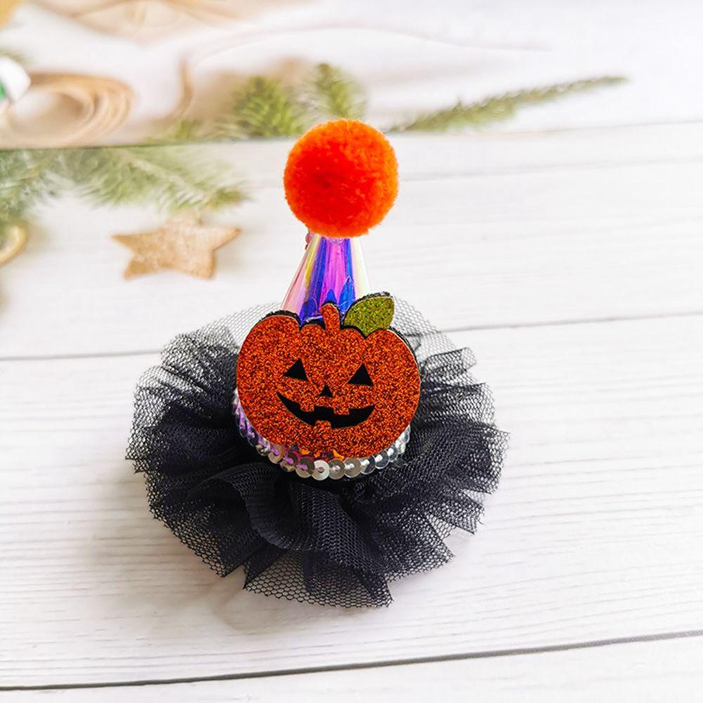 Cosplay Cartoon Lace Glowing Halloween Gift Children Hairpin Hair Accessories Halloween Hat Hair Clip Halloween Headwear