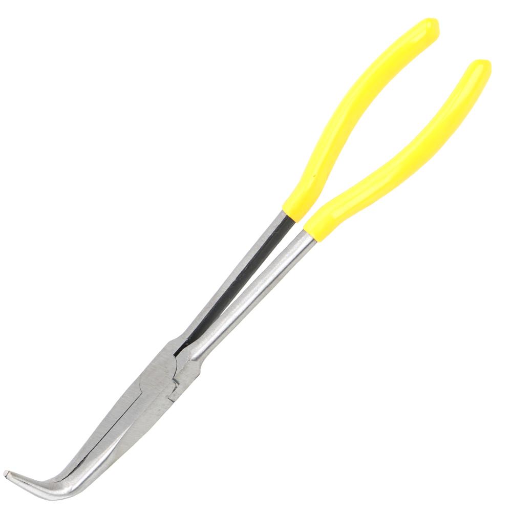 Extra Long Nose Pliers Straight Bent Tip Mechanic Equipment Hand Tools 1Pc