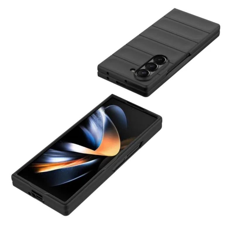 Case For Samsung Galaxy Z Fold 7 6  4 Galaxy Z Flip 7 6  4 Silicone Protective Cover Coque Capa Fundas
