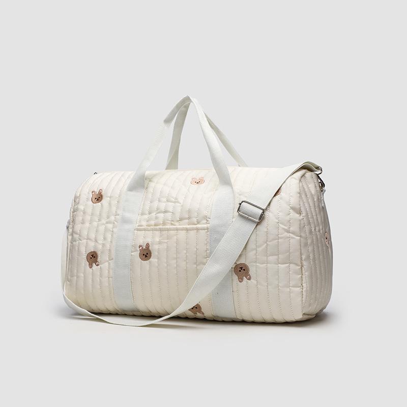 Embroidered Mommy Bag Travel Storage Bag Portable Mother and Baby Travel Mom Bag