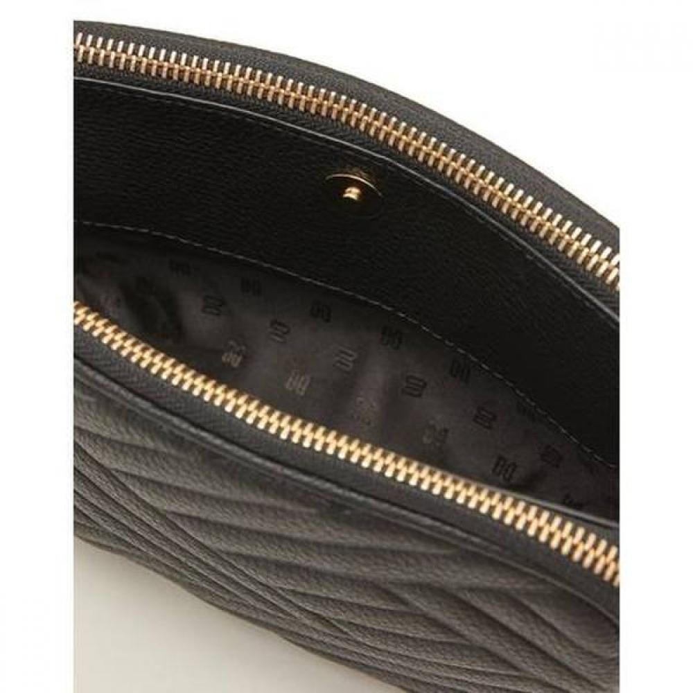 Daks Black Leather Dd Decorated 3 Fold Wallet Bag Dcwa2f217