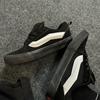 Dicke Zunge Amerikanische Schuhe mollige Brotbrettschuhe Retro weiß-schwarze kontrastierende Freizeitschuhe