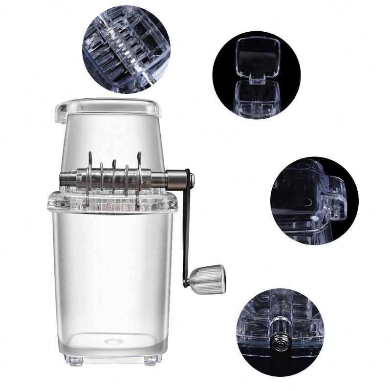 Multifunktional für die Küche zu Hause, die Bar, tragbare handrasierte Eismaschine, transparente Eismixer, Werkzeuge, manueller Eiscrusher