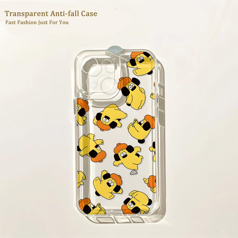 

Cute Dog O-OHIGE No P-PON Phone Case For iPhone 17 16 16e 15 14 13 12 11 Mini Pro Max X XR 7 8 Air Plus Transparent Back Cover iPhone 11
