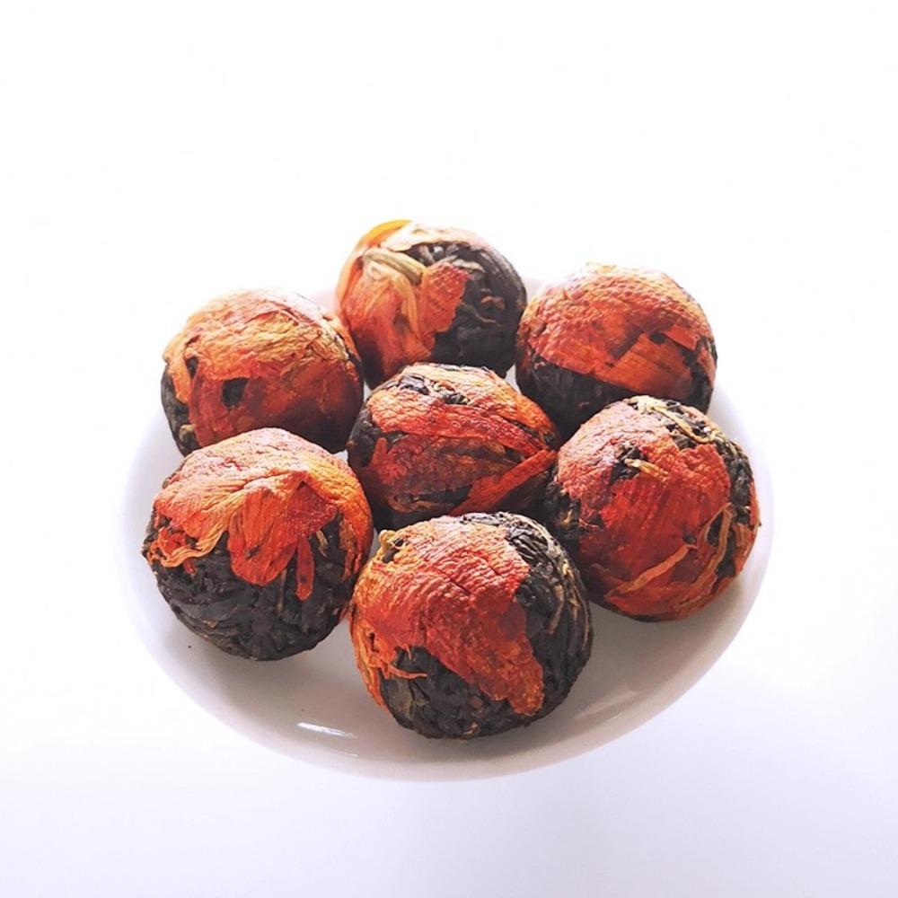 Yunnan Dianhong Tea Balls: Rose, Osmanthus, Jasmine, Chrysanthemum, Peony, Lily, Tangerine Peel & More