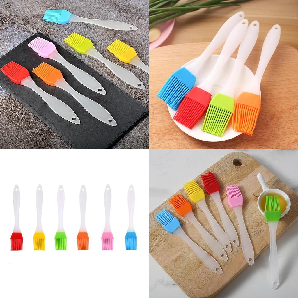 Multipurpose Silicone Spatula And Barbeque Oil Brush Ideal For Cooking And Grilling