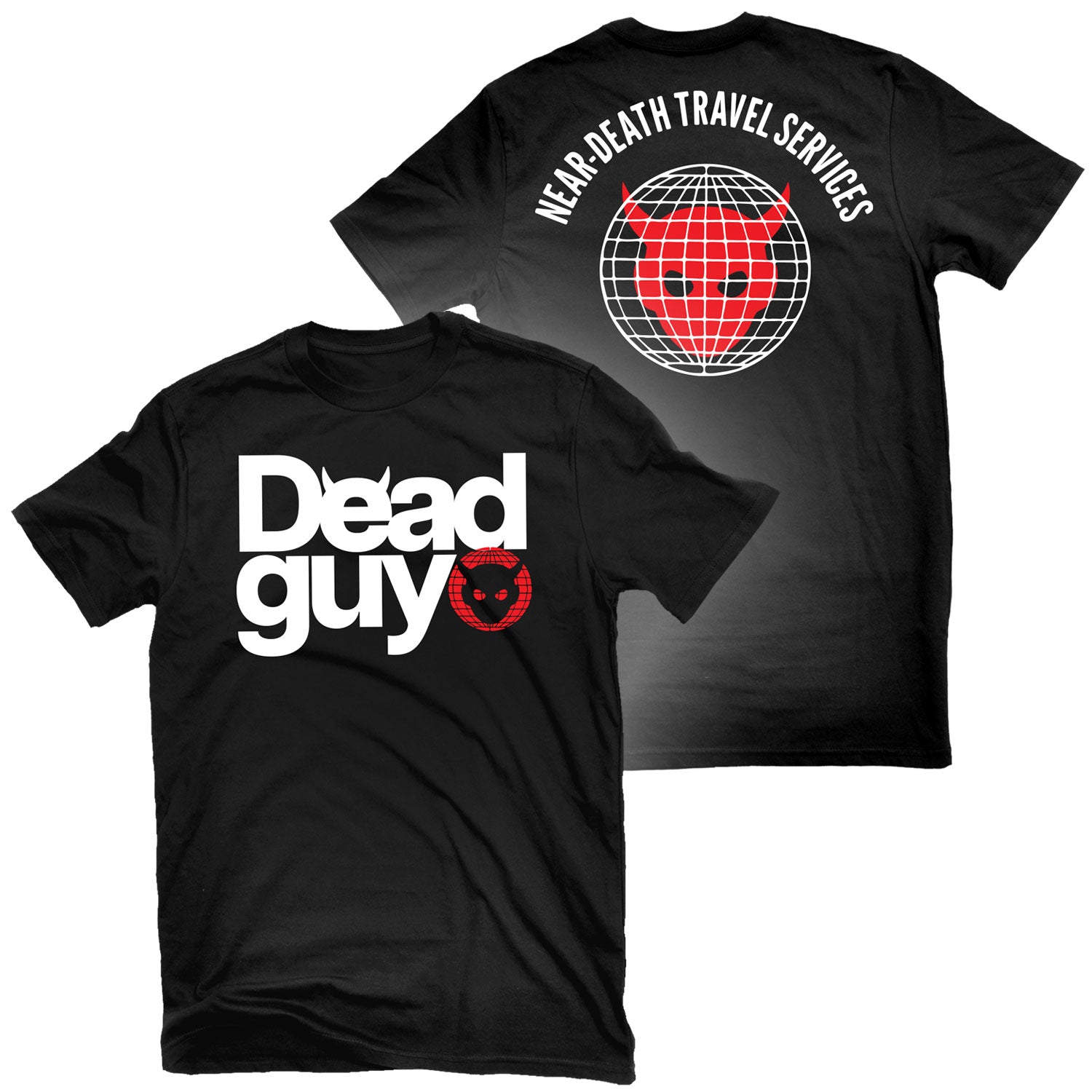 Deadguy NearDeath Travel Services Band Graphic Tee Cotton Round Neck Casual Unisex Tshirt Summer Top M