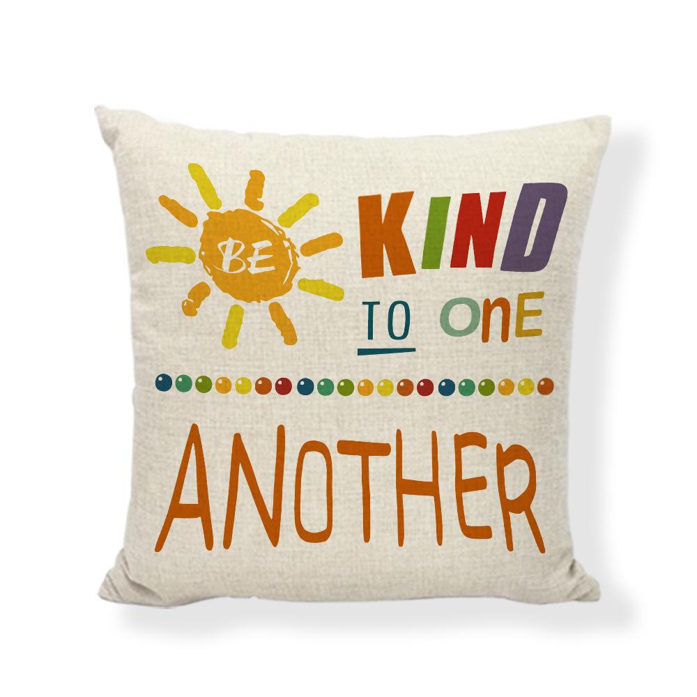 Colorful And Interesting Words Throw Pillow Covers With Digital Printing Of Short Plush Fabric Car-Shaped Sofa Cushion