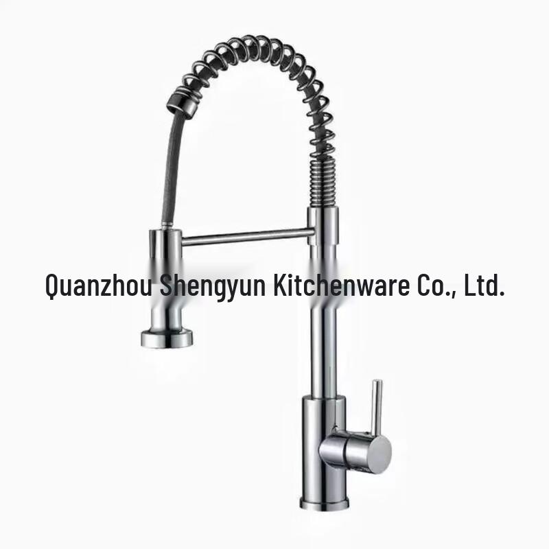 MDNG SUS Spring Pull-Out Kitchen Faucet