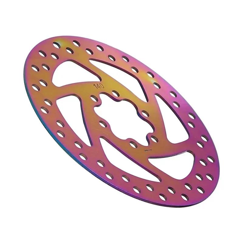 140MM Brake Disc for Kukirin G2 Pro G2 MAX Electric Scooter Colorful Disc Brakes Part Stainless Steel Disc With 6 Screws