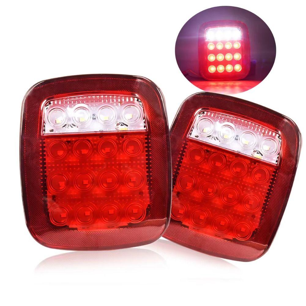 High Brightness Signal Tail Light Square Indicator Lamp Brake Light LED Marker Side Light  Boat