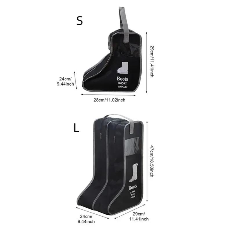 Staubdichte Schuhaufbewahrungsbeutel mit Reißverschluss - Tragbare Reisebeutel für lange Reitstiefel, Heim-Organizer Zubehör Zubehör