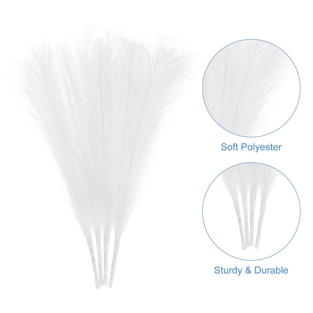 4 Stück 45cm Künstliches Pampasgras Fake Pflanze Schilf Falsches Pampasgras DIY Strauß für Hochzeit Party Haus Wohnzimmer Dekoration