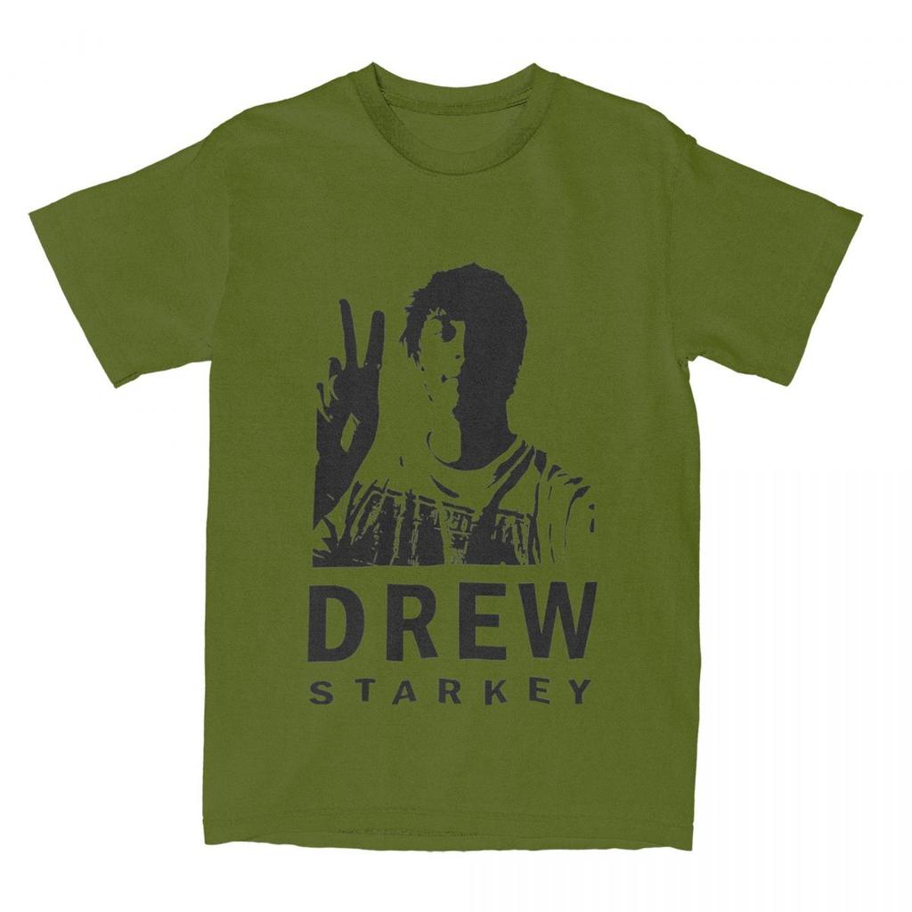 Men's Black And White Drew Starkey T Shirts Cotton Tops Awesome Short Sleeve Crewneck Tee Shirt Summer T-Shirt