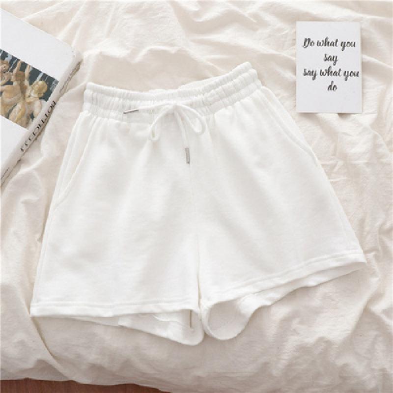 Women's Summer 2026 Retro Grey Wide-Leg Shorts for Running and Casual Wear