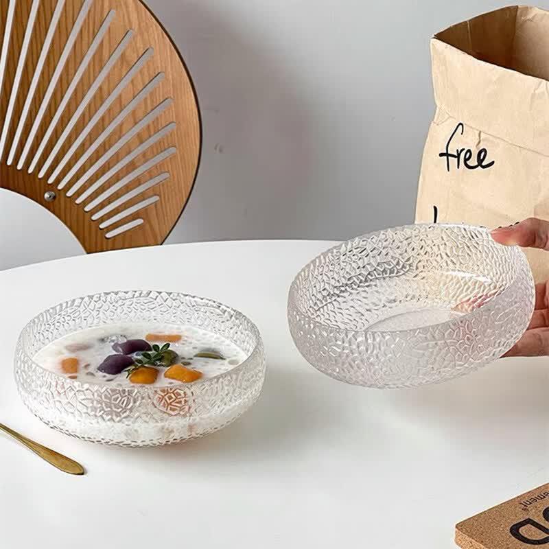 European Style Glass Salad & Dessert Bowl