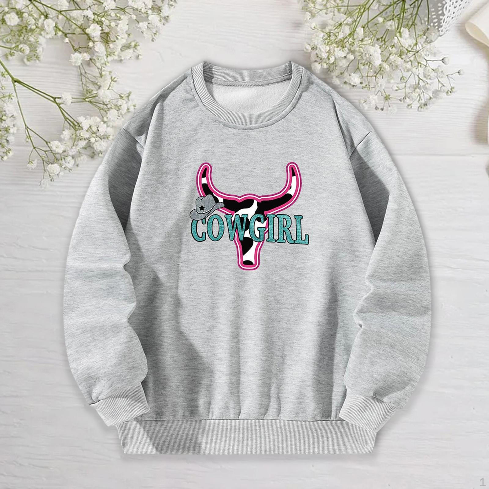 

Женская толстовка с круглым вырезом, уличная одежда с графическим принтом, женская мода, свободный пуловер, толстовки L