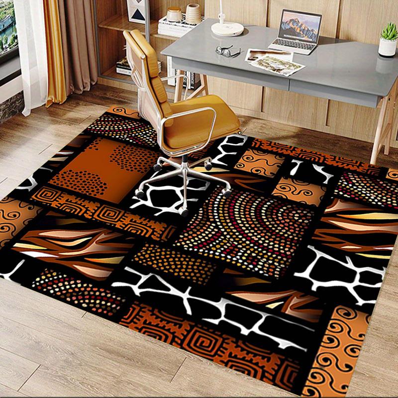 1PC African patterns Anti-slip carpet, suitable for Office, bedroomand playrooms. It can also be used as a sofa footrest cover-W54