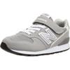 Kids YV996 Sneakers Elastic Laces Velcro Closure Gray 18.0 Cm