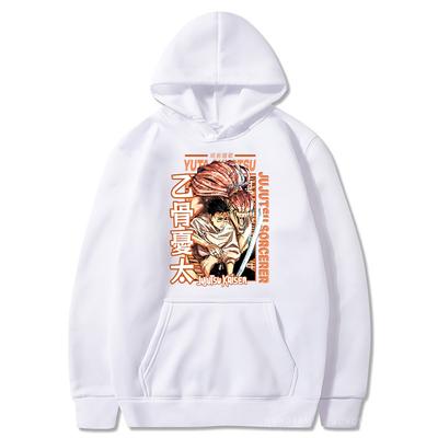Anime Jujutsu Kaisen Lustige Cosplay Hoodies Horror Unisexga Bedruckt Yuta Okkotsu Streetwear Sweatshirts Winter Übergroße Unisex Hoodies