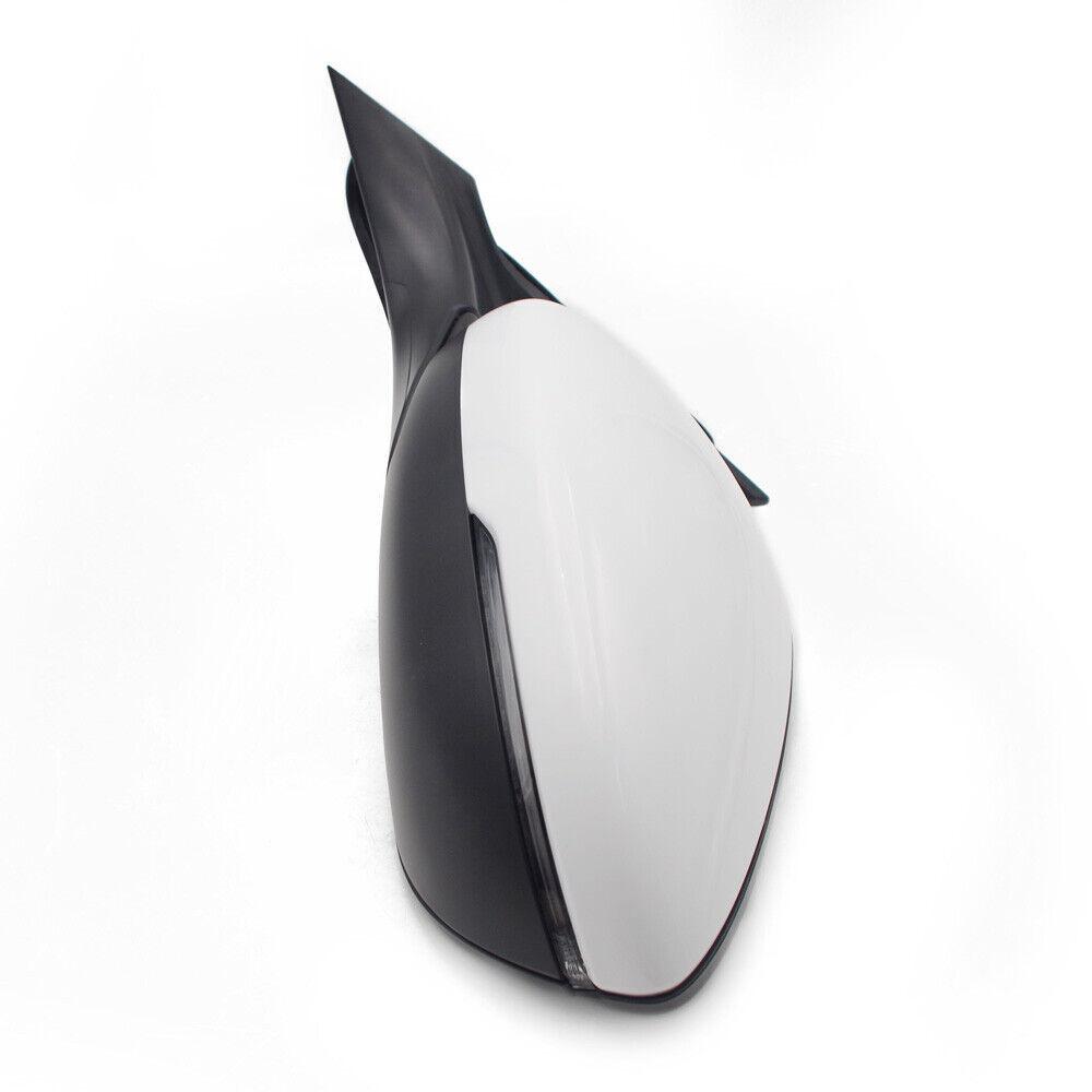 Pair For Honda Accord White LH RH Side Power Heated Mirror W/Signal Lamp