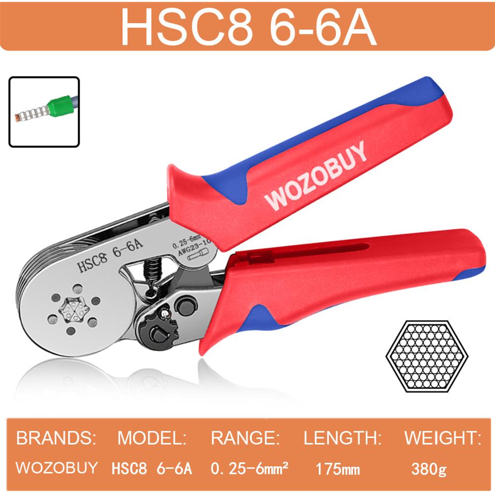 Ferrule Crimping Tool Kit, Self-adjustable Ratchet Wire Crimping Tool Crimper Plier Set,for Connectors Wire End Ferrules