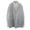 Made In Italy Linen Blend Herringbone Pattern Tailored Jacket Men's Used