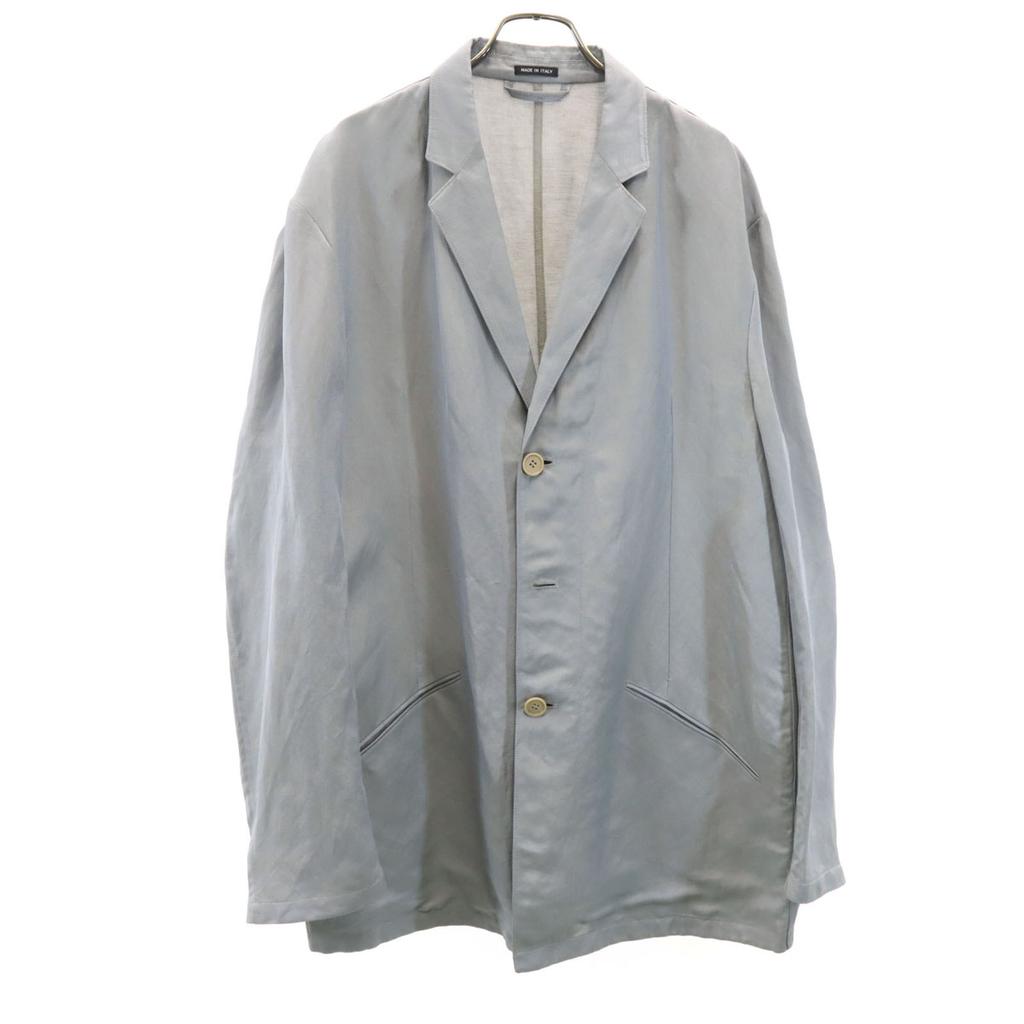 Giorgio Armani Made In Italy Linen Blend Herringbone Pattern Tailored Jacket Men's Used