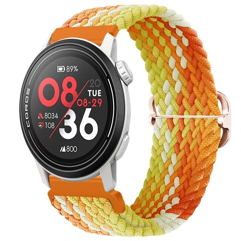 20/22mm Gevlochten Nylon Bandje Voor COROS APEX 4/PACE Pro/4 3 2 Verstelbare Armband Voor CMF Watch 3/2/1 Pro Suunto Race 2/S/Run Band