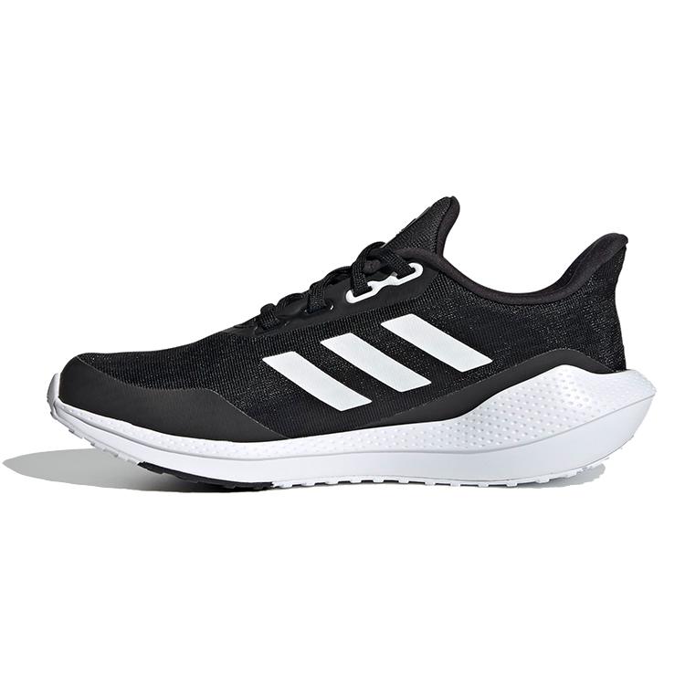Adidas EQ21 Run Low Top Kids' Running Shoes Black White Teenagers