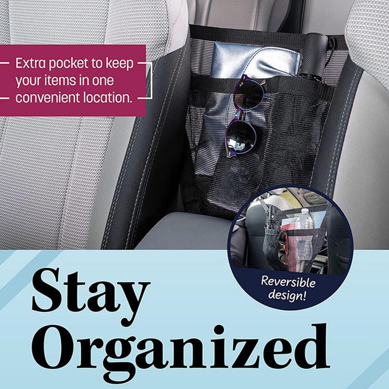 

Between Seat Car Organizer Car Organizers And Storage Large Capacity Net Pocket Stretchable Accessories Interior Pet Barrier For CZECH REPUBLIC