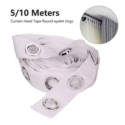 Nastro perintestazione per tende in nylon Accessori per tende in tessuto non tessuto Anelli rotondi durevoli per occhielli Tende a rullo