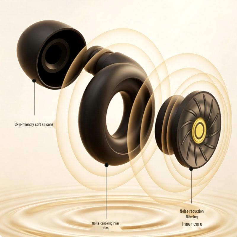 Ultra-Effective Silicone Noise-Cancelling Earplugs for Sleep and Study
