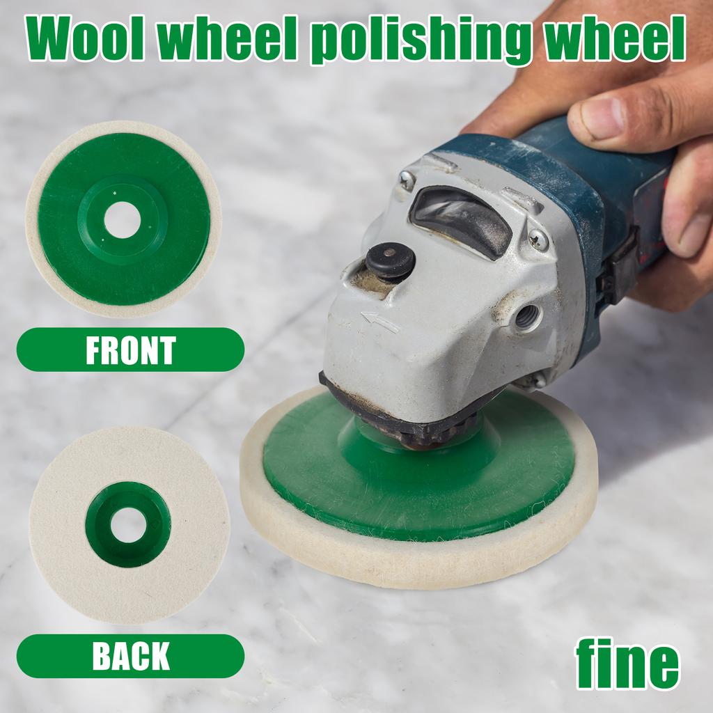 Wool Polishing Wheel Buffing Pads Angle Grinder Wheel Felt Polishing Pad Disc Accessories For Metal Marble Glass Ceramics