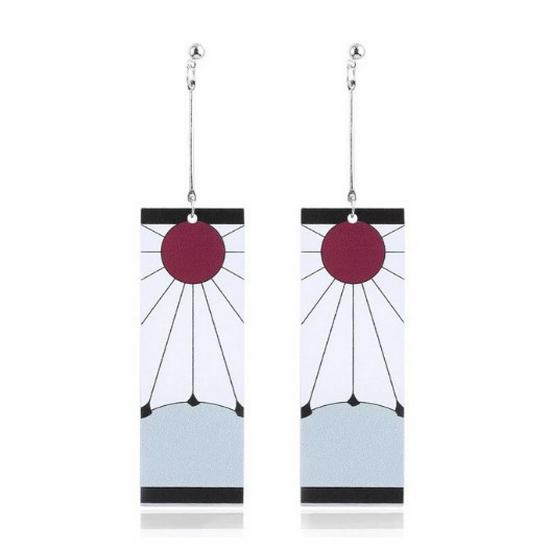 Japanese Style Demon Slayer Mutsuki Haya Female Demon Earrings