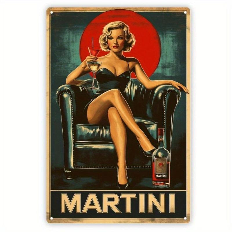 Lamiere Pin-Up Girl, Decorazione Metallica per Officina Garage 20x30cm