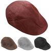 Hat Comfortable Solid Color Flax Breathable Peaked Cap for Daily Life