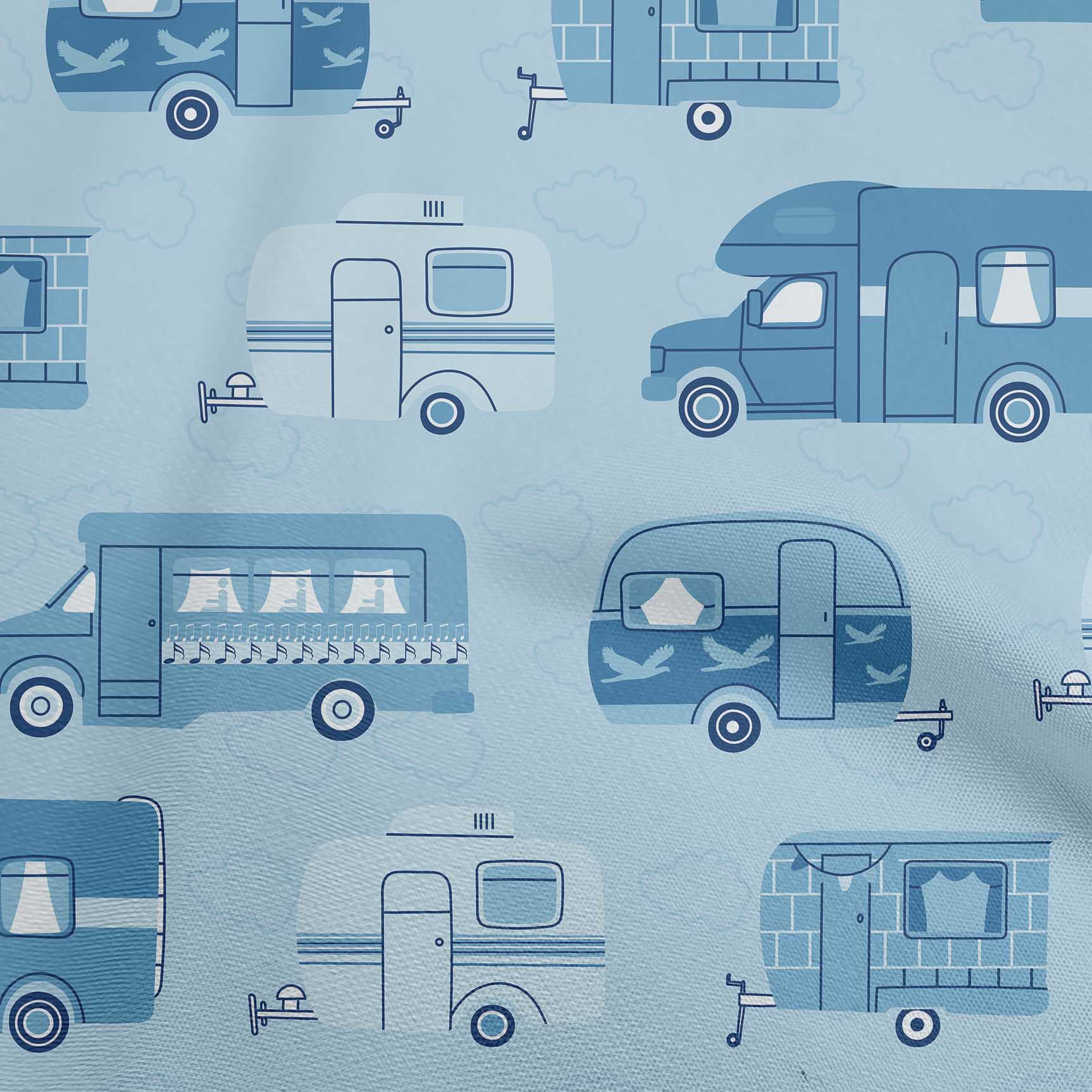 

oneOone Cotton Flex Black Fabric Bus Sewing Fabric By The Yard Printed Diy Clothing Sewing Supplies 40 Inch 42 Inch Wide - Viscose Chiffon дитини синього кольору