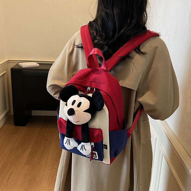 Schoolbag parent-child backpack cartoon plush doll 1011 new Korean versatile cute casual schoolbag student backpack
