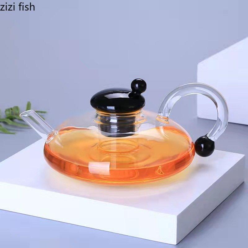 Transparent Glass Teapot Teacup Kung Fu Tea Set Afternoon Tea Set Tea Kettle Glass Cup Tea Utensils Tea Making Tools Teaware Set