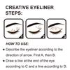 Eyeliner impermeabile a 5 colori Trucco Cosmetici di bellezza Eyeliner a lunga durata Ombretto Strumento per il trucco Non facile da sbavare Eyeliner
