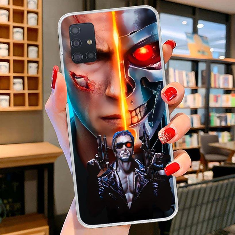 Arnold Schwarzenegger Terminator Cover Phone Case For Samsung Galaxy A12 A22 A32 A52 A72 A02S Phone Case Note 20 Ultra 10 S10 Pl
