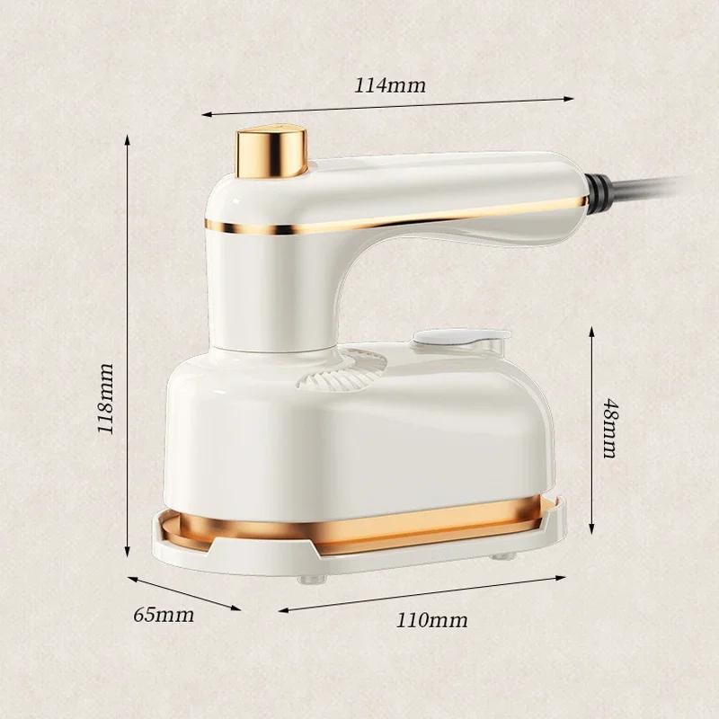 Mini Rotating Electric Travel Iron Dual Steam and Dry Use Portable Water Spray Gentle On Clothes Fast Heating Garment Care Tool