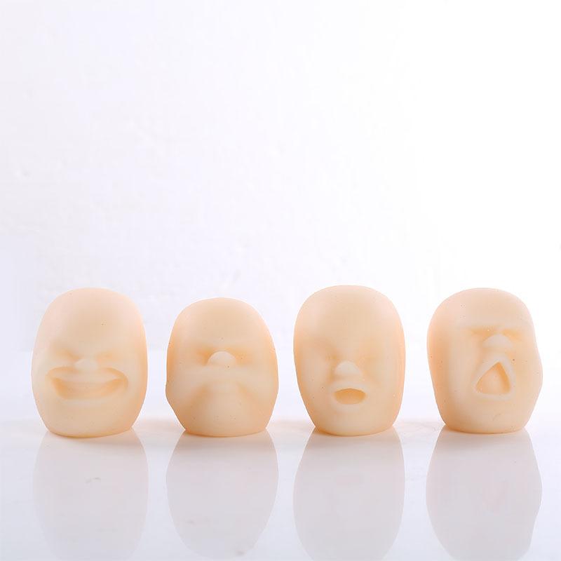 Creative Spoof Rubber Squeeze Face Emotion Party Gift Relaxation Stress Anti Stress Ball Stress Decompression Student Face Doll