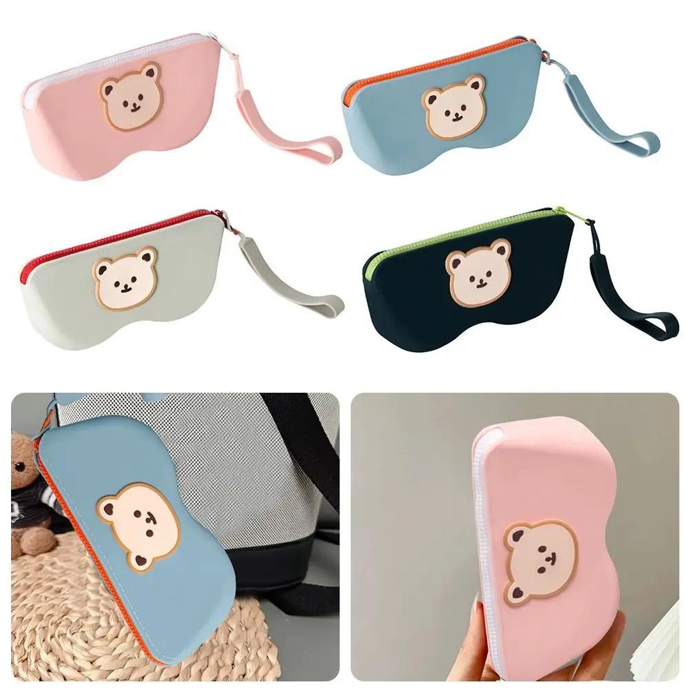 Portable Multifunctional Glasses Bag Dustproof Silicone Coin Purse Waterproof Small Items Bags