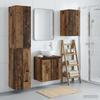 Bathroom Furniture Set 3 Pcs Reclaimed Wood 33 X 34.5 X 160 Cm