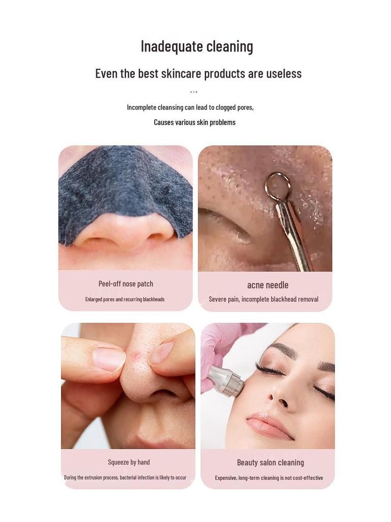 Ultrasonic Facial Cleanser & Blackhead Remover with EMS Ion Technology