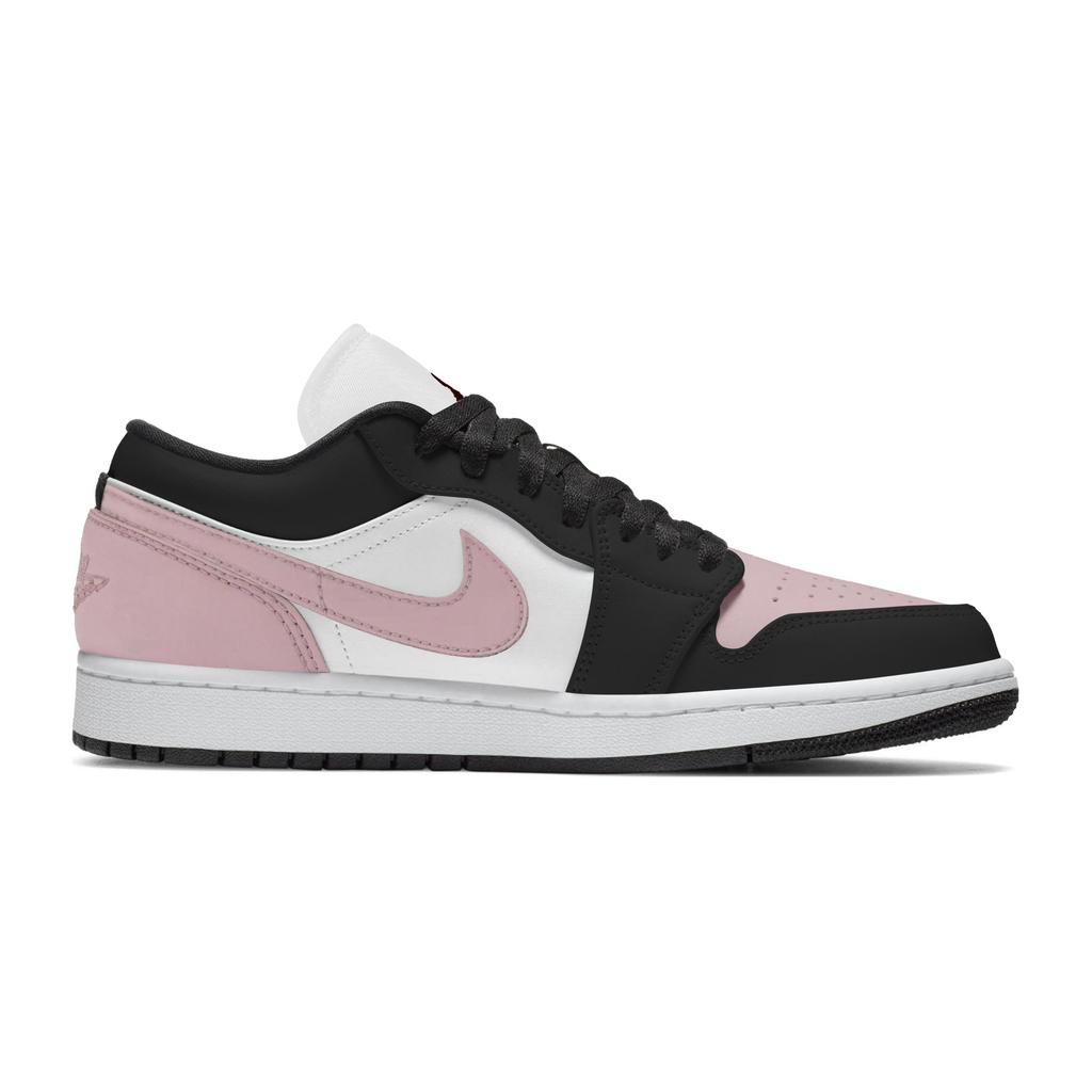Jordan Air Jordan 1 Abrasion Resistant Low Top Skateboard Shoes Unisex Pink 553558-165(Team963-)