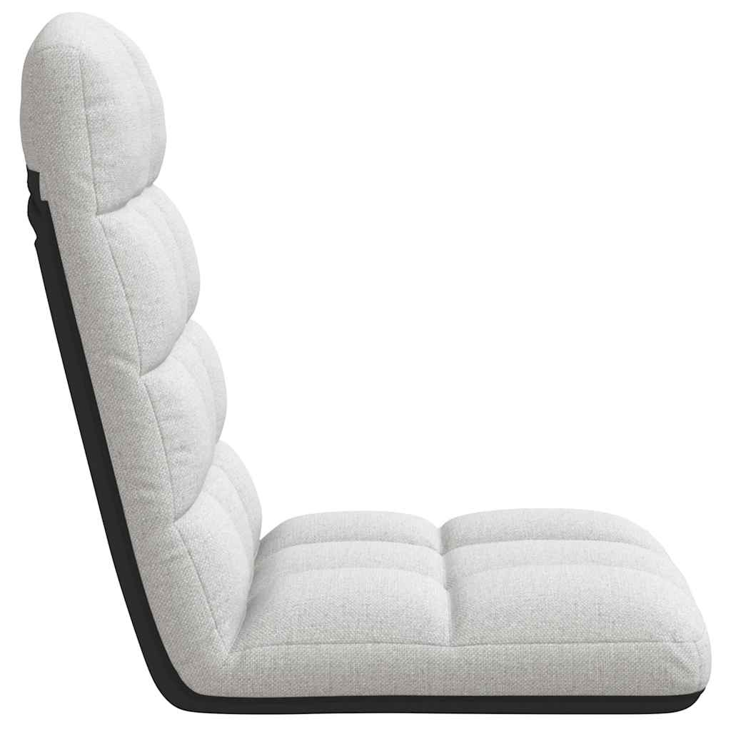 Foldable Floor Chair Cloud Grey 71 x 51 x 62 cm Fabric